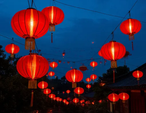 фонарики на китайский новый год