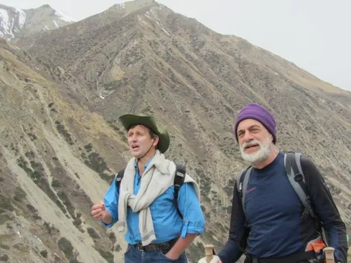 Михаил Левин (справа) в Непале в 2014 году