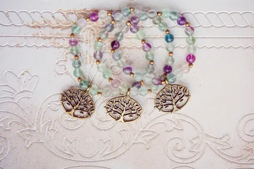 Украшения с флюоритом Украшения с флюаритом