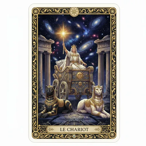 Карта Таро «Колесница» Карта Таро «Колесница»